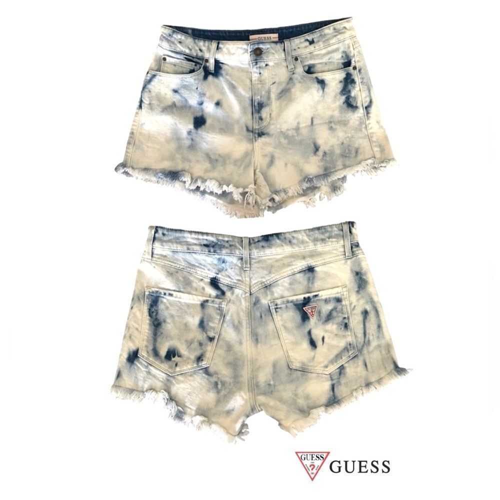 Vintage Guess in The Clouds Acid wash - tie dye, mid rise shorts